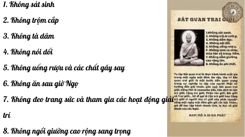 Bát quan trai giới là gì? Ý nghĩa của bát quan trai giới? 3