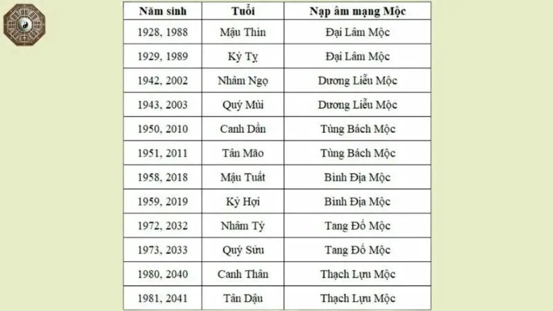 Mệnh Mộc hợp màu gì, kỵ màu gì để gặp may mắn và thành công? 2