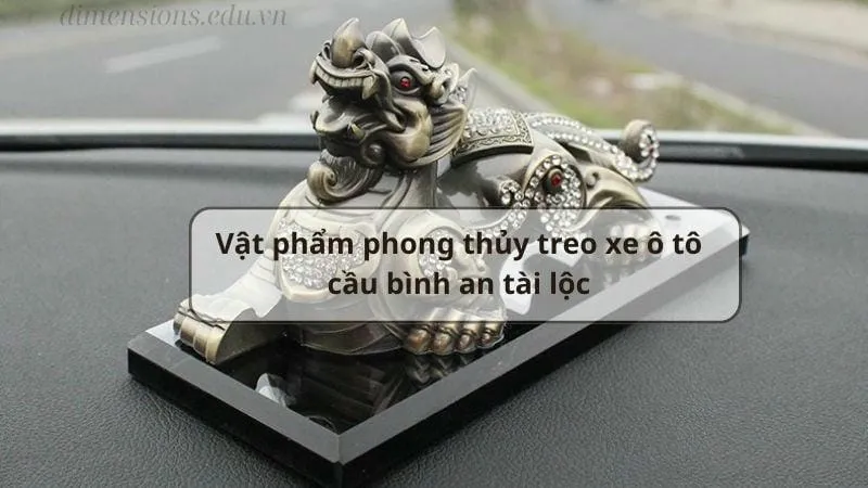 Vật phẩm phong thủy treo xe ô tô cầu bình an tài lộc