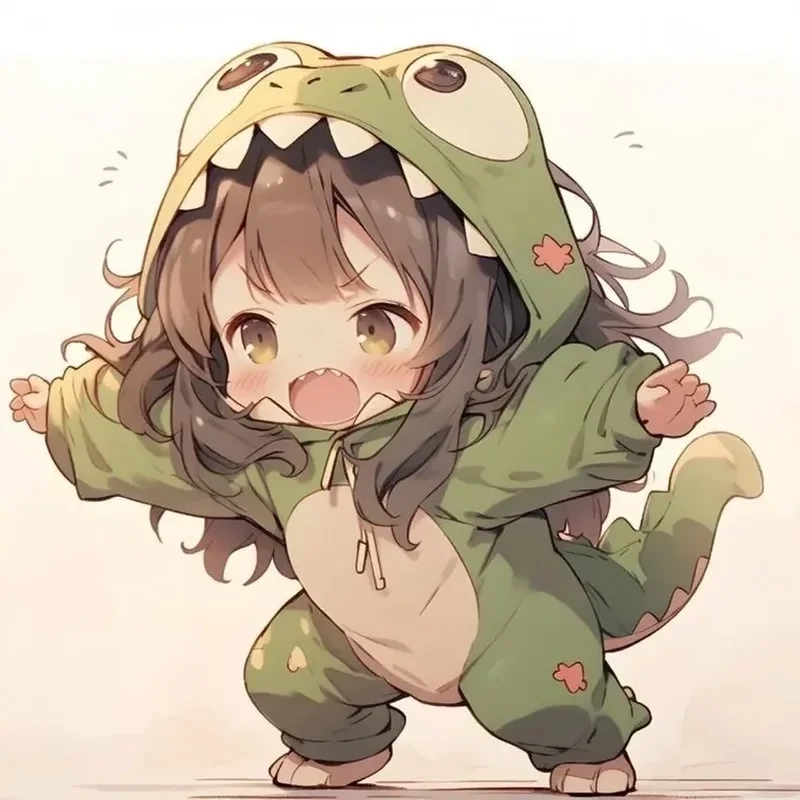 Ảnh anime chibi nữ cute với những chi tiết sống động và tinh tế.