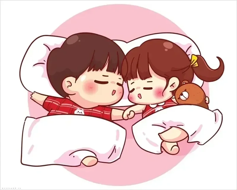 Hình chibi dễ thương nữ, đáng yêu, lý tưởng cho trang cá nhân.