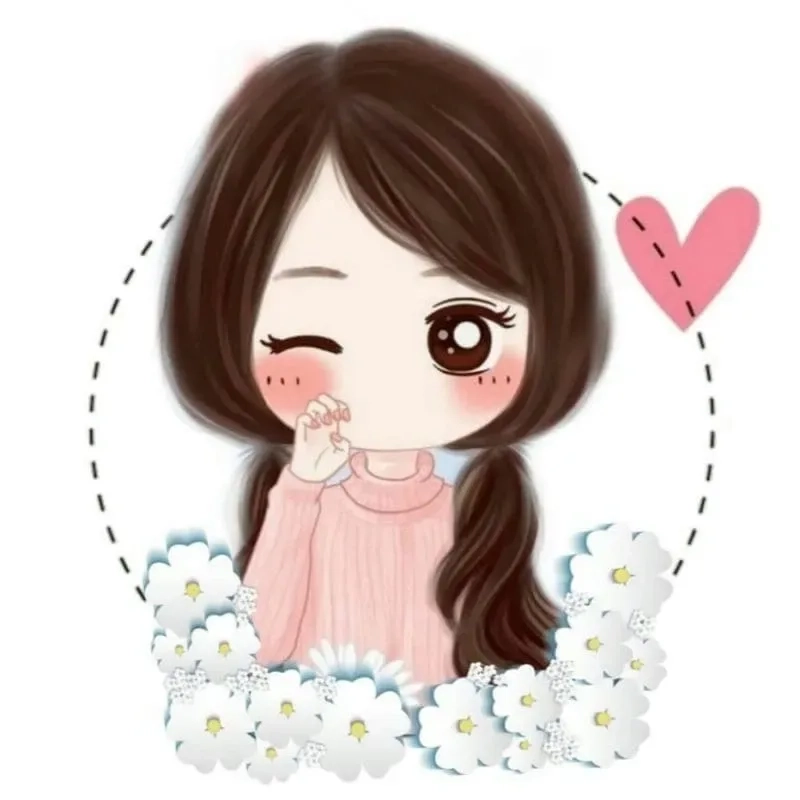 Avatar cute chibi nữ dễ thương với phong cách đáng yêu và dễ tiếp cận, giúp bạn thu hút sự chú ý của bạn bè.