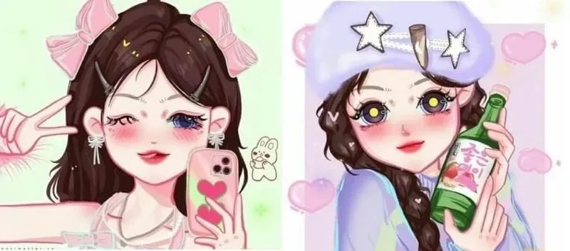 Avatar chibi nữ cute với những hình ảnh ngộ nghĩnh và dễ thương, rất thích hợp để thể hiện cá tính riêng biệt.