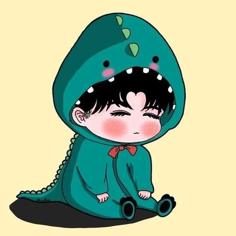 Tạo ngay cho mình một hình avatar khủng long cute để thể hiện cá tính mạnh mẽ nhưng không kém phần dễ thương!