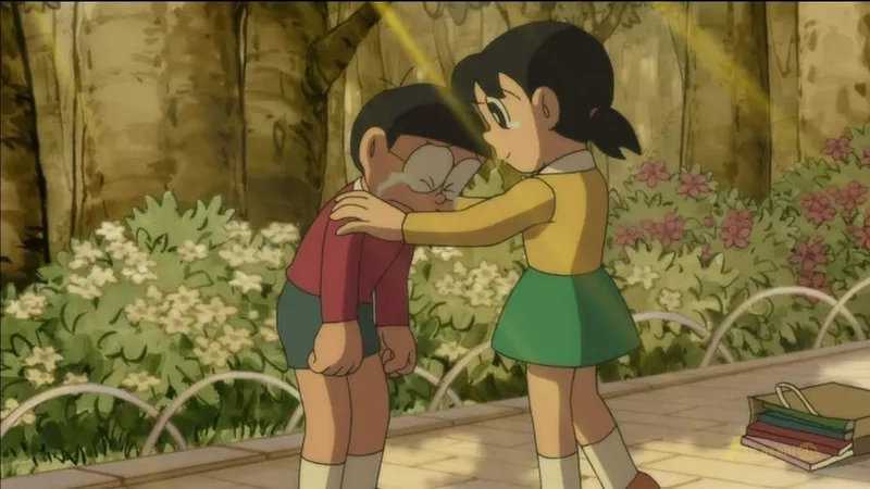 Ảnh Nobita dễ thương khiến bạn cảm thấy tươi mới và đầy sức sống, thể hiện sự ngọt ngào qua từng chi tiết.