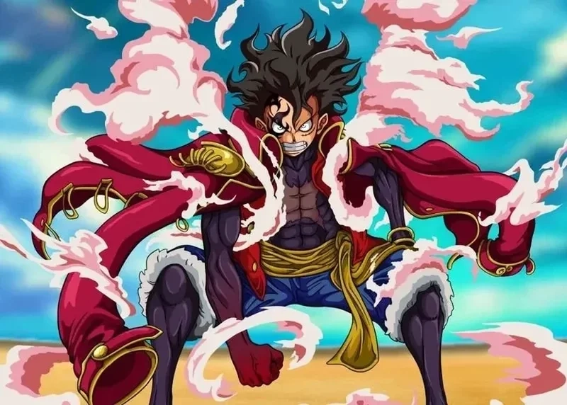 Avatar Luffy Gear 4 mạnh mẽ, thể hiện phong cách chiến đấu độc đáo và quyền lực.