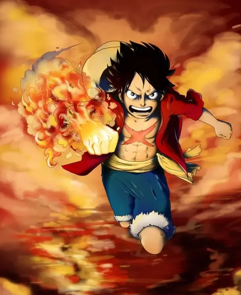 Tải ngay hình nền One Piece Luffy ngầu, để thể hiện cá tính mạnh mẽ và sức hút không thể cưỡng lại của thuyền trưởng Mũ Rơm.