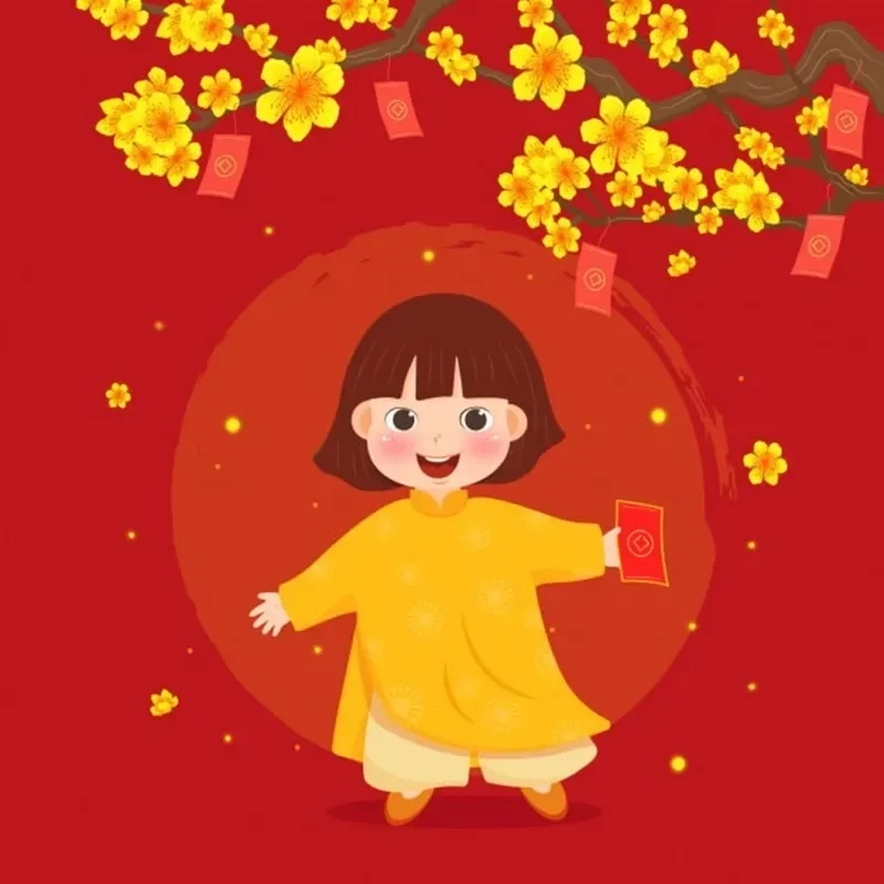 Thể hiện không khí Tết đầy ngọt ngào với avatar cute tết, khiến trang cá nhân của bạn thêm phần sinh động.