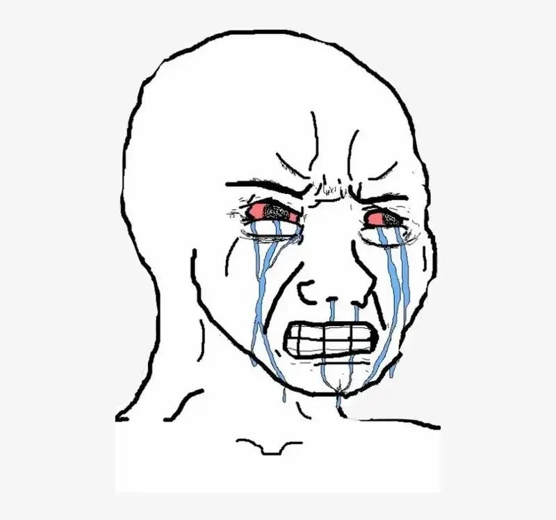 man crying meme truyền tải cảm xúc chân thực đầy đồng cảm.