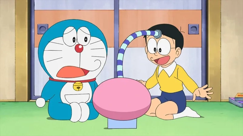 Hình của Doraemon và Nobita giúp bạn tái hiện lại những khoảnh khắc đáng nhớ trong câu chuyện tuổi thơ.