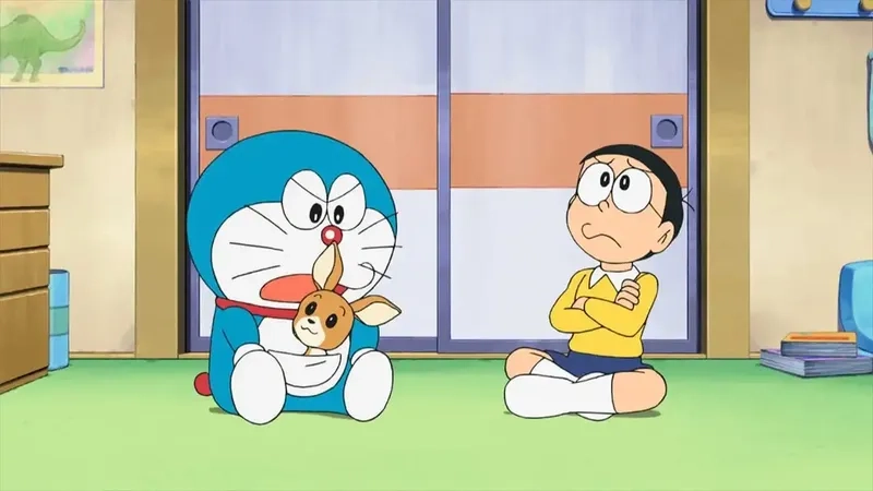 Ảnh Doraemon và Nobita là lựa chọn tuyệt vời cho những ai yêu thích sự dễ thương và tình bạn vững bền.