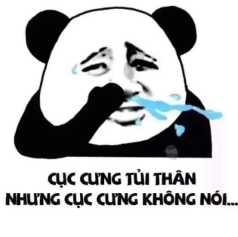 Meme khóc không thành tiếng thể hiện nỗi buồn đầy cảm xúc, nhưng lại gây cười vì sự bất ngờ.