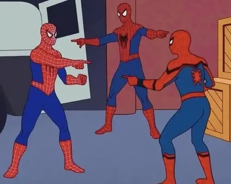 Spiderman meme template gây sốt, dễ dàng tạo ra những meme thú vị.