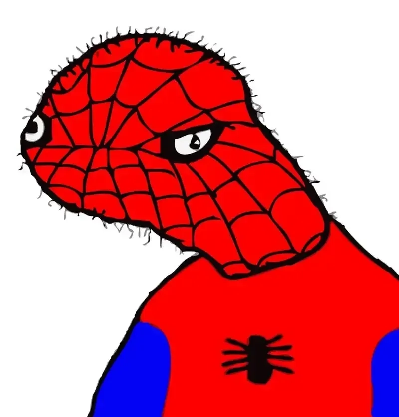 Meme Spiderman há mồm đầy hài hước, mang đến sự vui vẻ và bất ngờ.