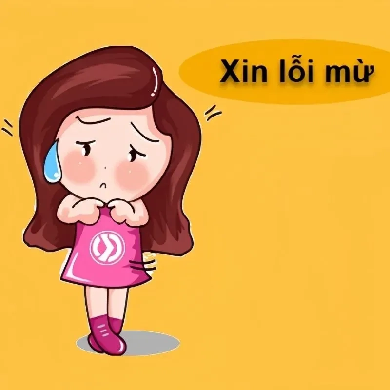 Meme em xin lỗi là lựa chọn tuyệt vời nếu bạn muốn xin lỗi mà không cần phải nói quá nhiều.