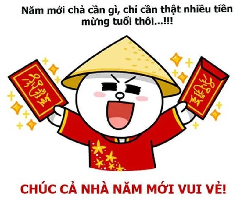 Bộ meme chúc Tết vui nhộn, lời chúc ý nghĩa, lan tỏa niềm vui.