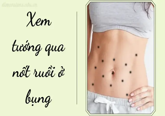 Xem tướng qua nốt ruồi ở bụng - Dự đoán vận mệnh đời bạn