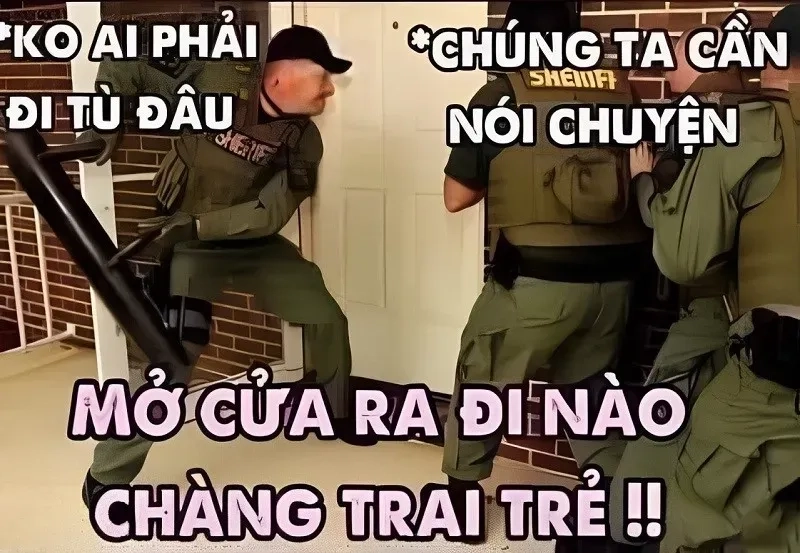 Ảnh meme cảnh sát gây cười với những khoảnh khắc chế sáng tạo.