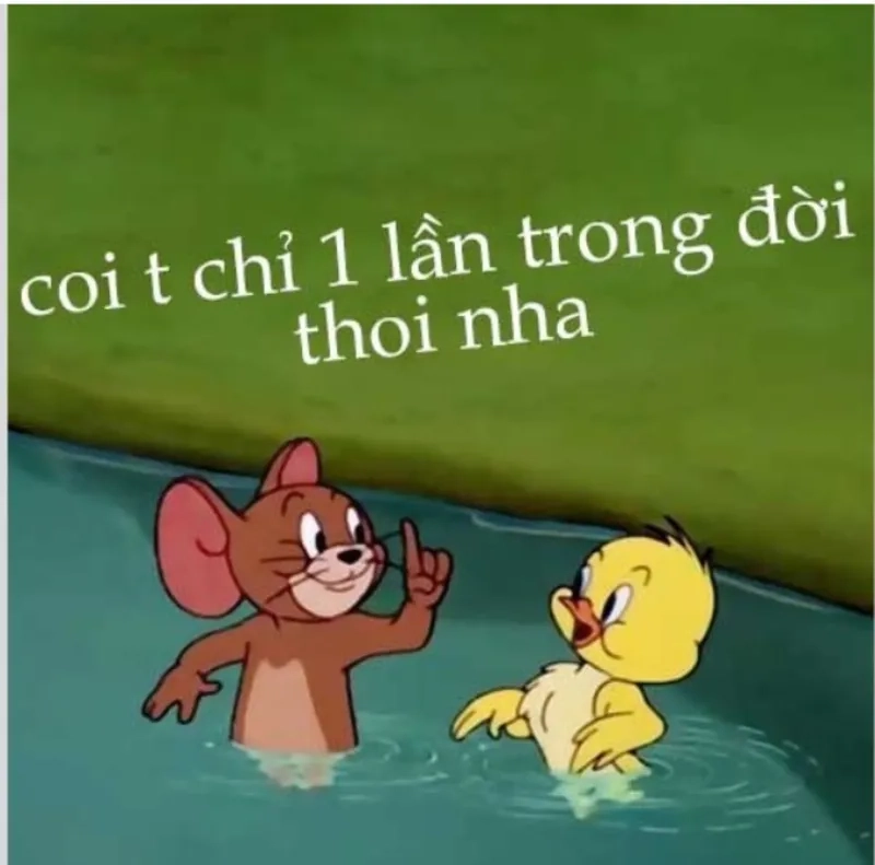 Meme chuột Jerry cười, lan tỏa niềm vui và tiếng cười.