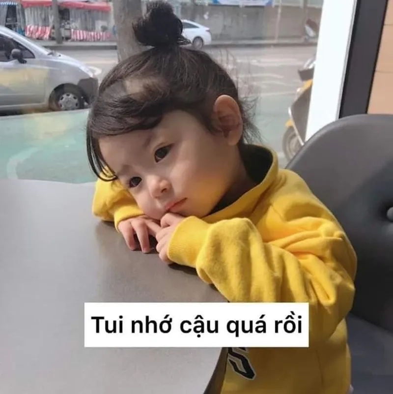 Ảnh meme nhớ ny làm bạn bật cười với cách thể hiện ngộ nghĩnh và đáng yêu.