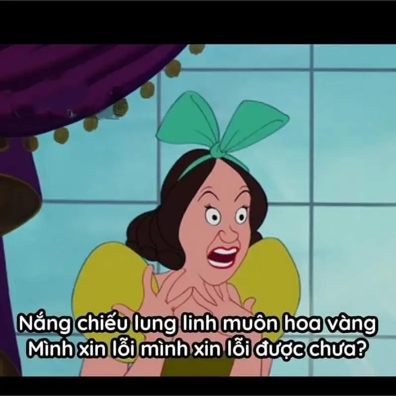Thư viện hài hước với ảnh meme công chúa disney