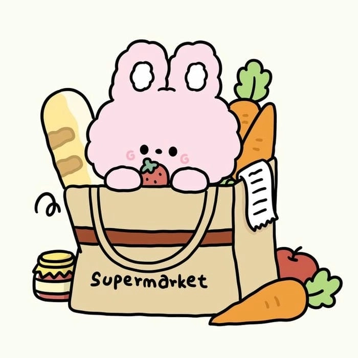 Avatar thỏ hồng đáng yêu và nổi bật mạng xã hội