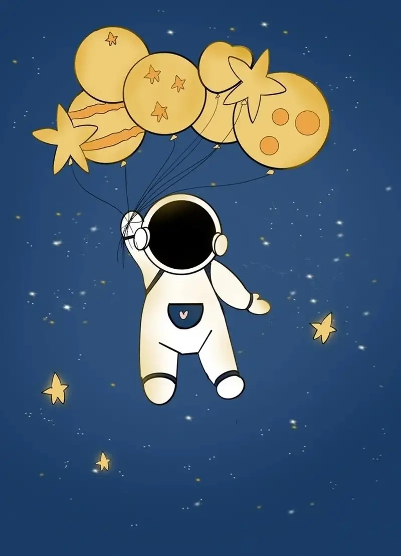Thể hiện tâm trạng với avatar phi hành gia cô đơn nhẹ nhàng