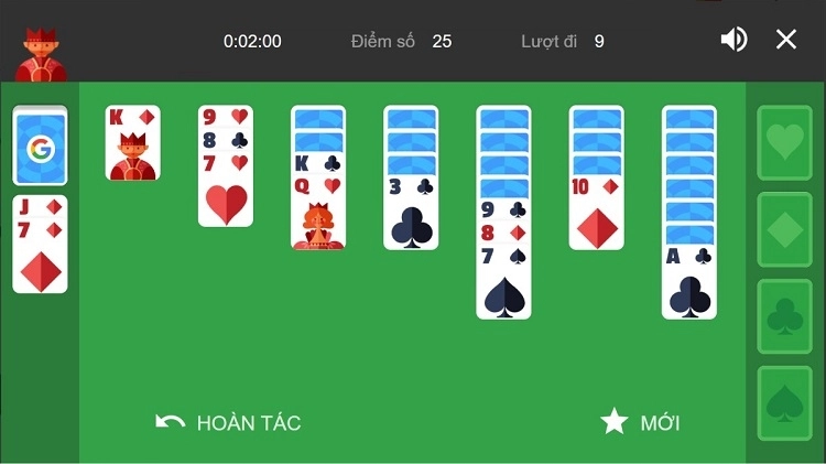 Hướng dẫn từng bước chơi Solitaire