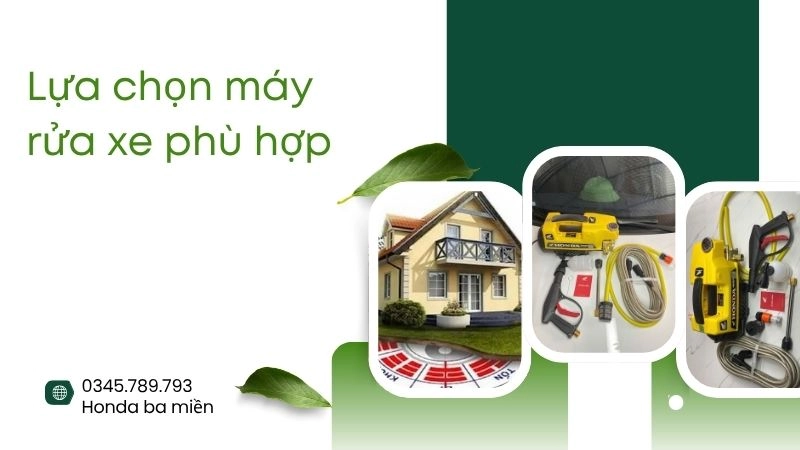 Lựa chọn máy rửa xe phù hợp với phong thủy nhà