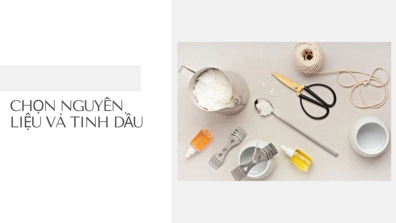 Nguyên liệu làm nến thơm handmade từ sáp đậu nành tự nhiên