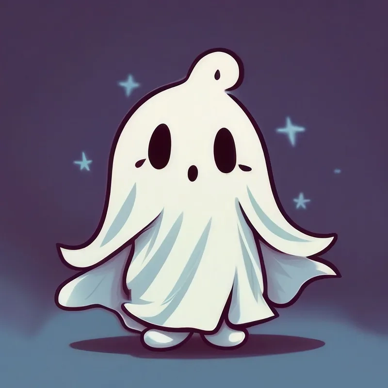 Hình avatar con ma buồn bã dưới mưa