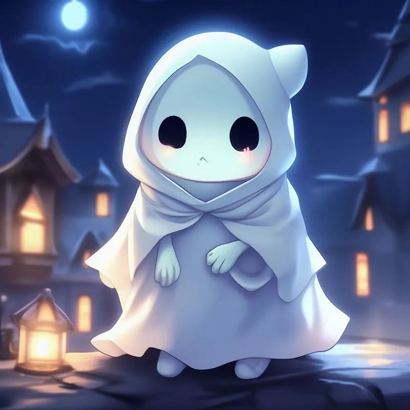 Vẽ avatar con ma chibi nhỏ nhắn xinh xắn