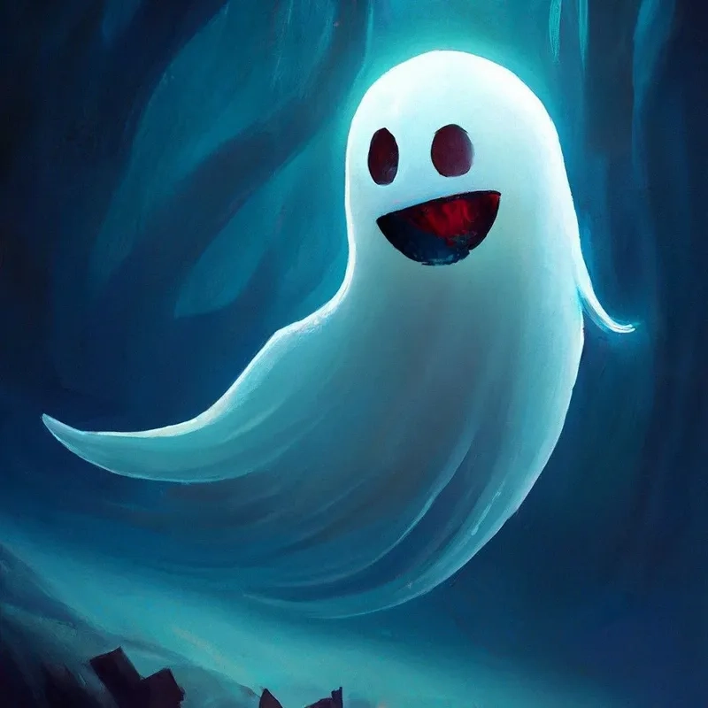 Dán sticker con ma cute vào tin nhắn