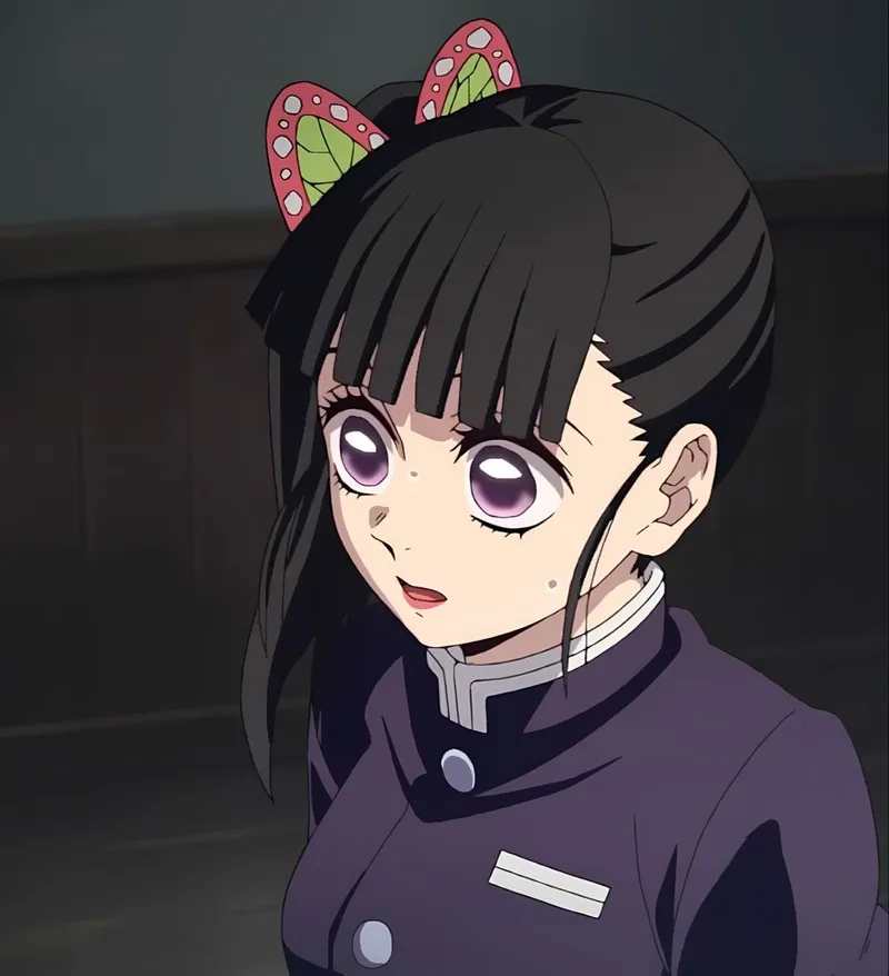 Hình vẽ Kanao mỉm cười nhẹ nhàng