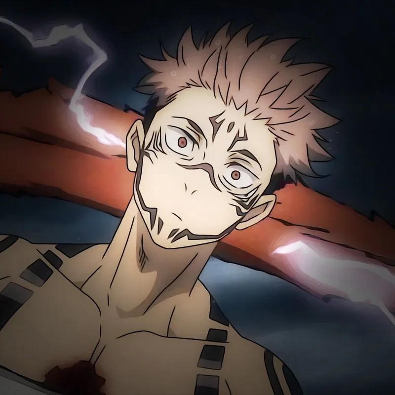 Avatar Sukuna và Itadori tranh đấu