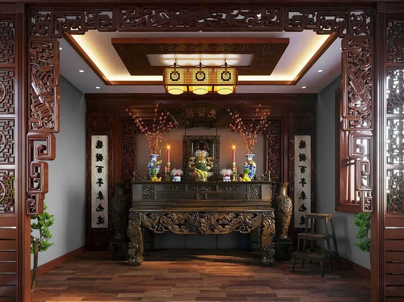 Bố trí bàn thờ đẹp chuẩn tâm linh