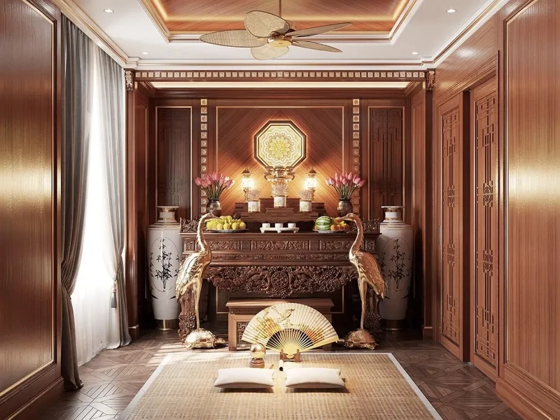 Cách bố trí bàn thờ chung cư chuẩn