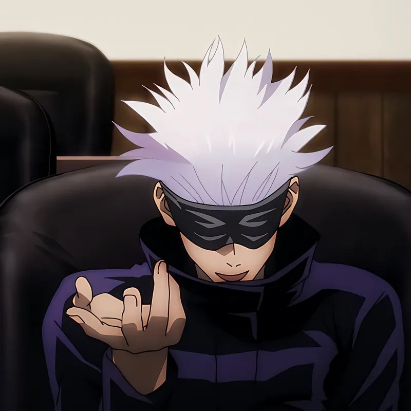 Ảnh anime Gojo đầy vẻ quyền năng