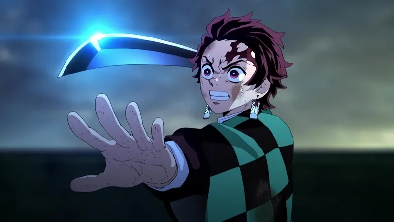 Tanjiro manga phong cách trắng đen