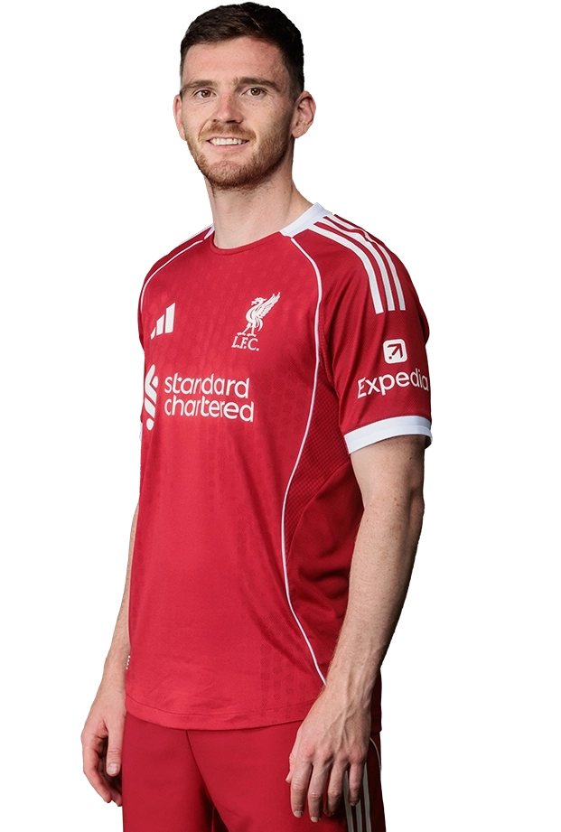 Andrew Robertson trong trang phục Liverpool