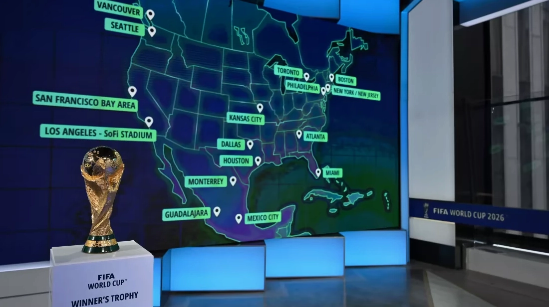 Bản đồ 16 thành phố tổ chức FIFA World Cup 2026 + Lịch thi đấu bóng đá worlcup 2026