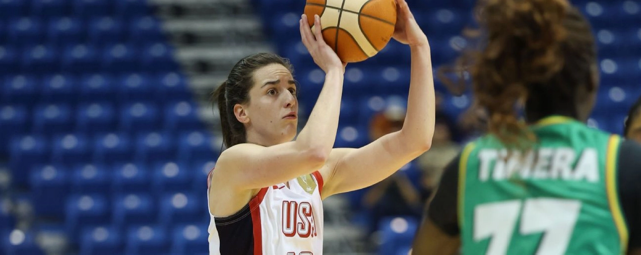 Caitlin Clark back with double-double in Team USA debut