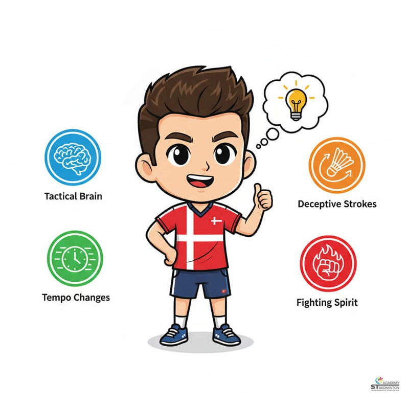 Cú đánh lừa của Tay vợt Anders Antonsen