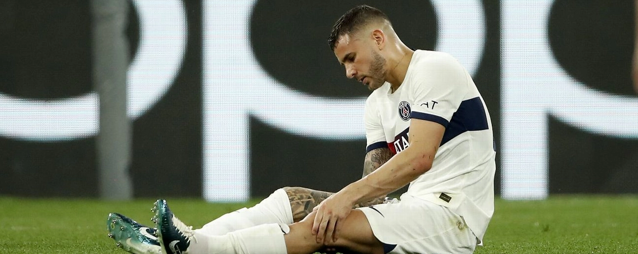 Lucas Hernández chấn thương đầu gối trong trận PSG gặp Dortmund Champions League chứa Lucas Hernández