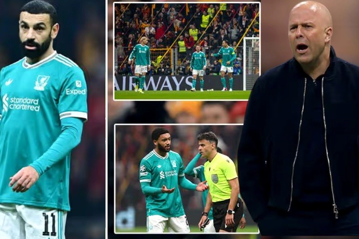 Mohamed Salah trong trận đấu Liverpool của huấn luyện viên Slot