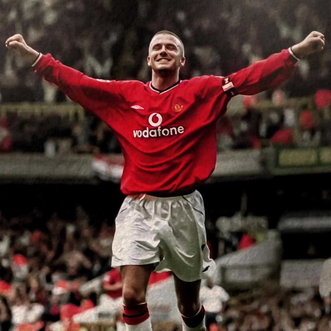 Chân dung huyền thoại David Beckham trong màu áo Manchester United