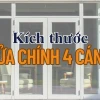Kích thước cửa chính 4 cánh theo phong thủy và tiêu chuẩn 2026