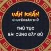 Văn khấn chuyển bàn thờ Phật đầy đủ và những lưu ý quan trọng