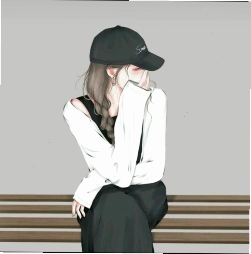 Ảnh anime nữ che mặt buồn thể hiện nét trầm tư