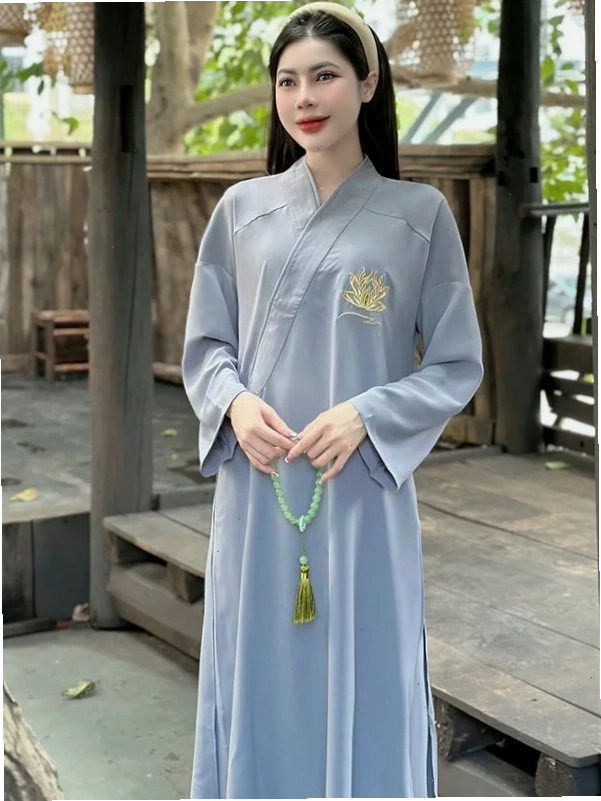 Áo tràng phật tử nữ pháp phục Bồ Đề